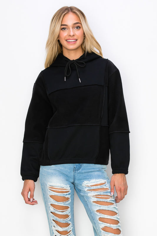 Adjustable Hoodie - Black